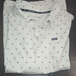 Hooey White Casual Button Down Shirt